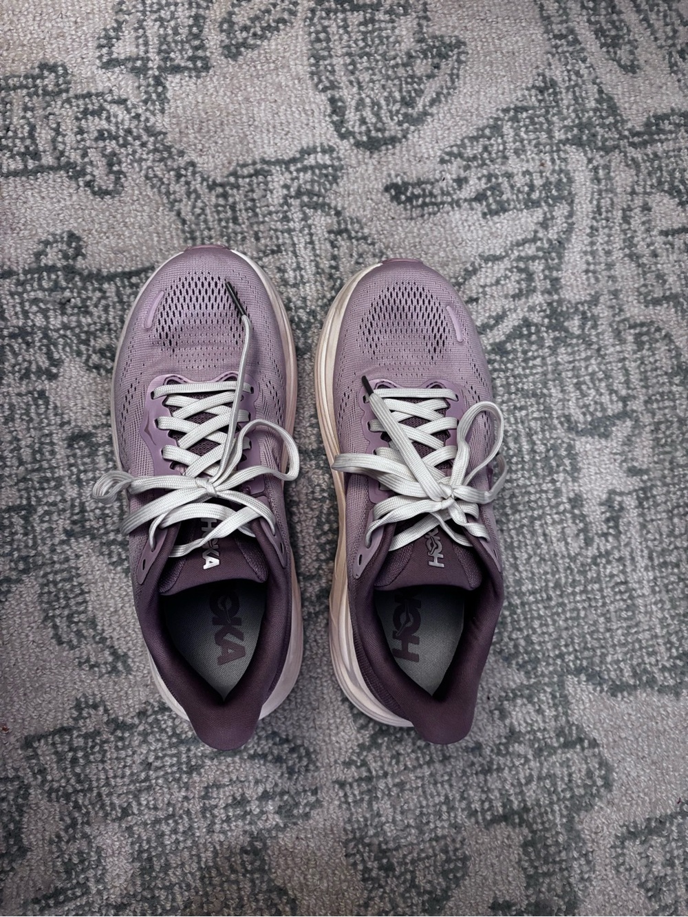 Hoka Women's Purple Lace-Up Running Shoes